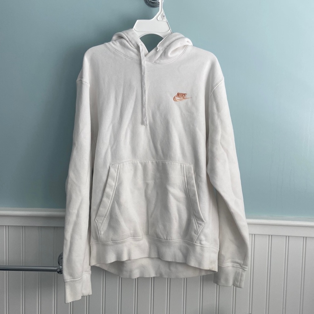 White Nike hoodie